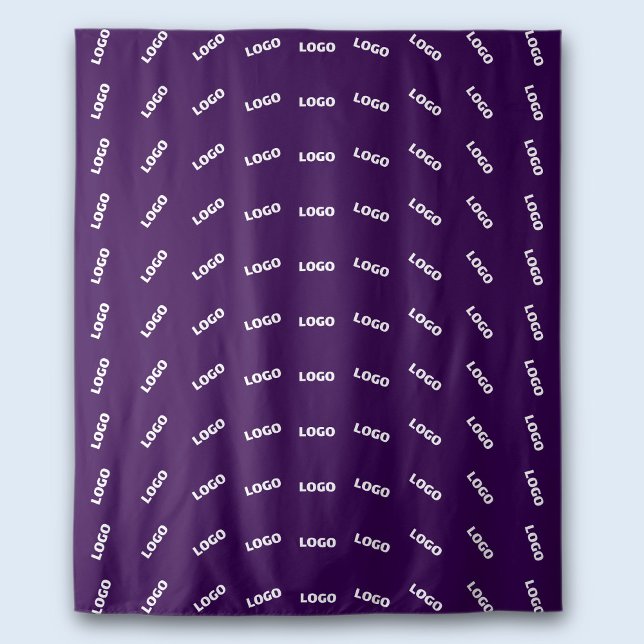 Tenture Logo Unique ou Motif d'Image Téléchargée | Violet (Créateur téléchargé)