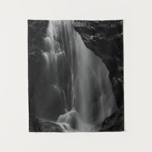 Tenture Longue exposition à la cascade noire et blanche