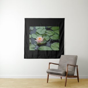 Tenture Lotus rose Fleur Zen Garden
