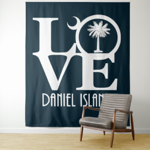 Tenture LOVE Daniel Island Caroline du Sud