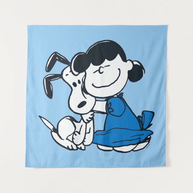 Tenture Lucy Hugging Snoopy (Devant)