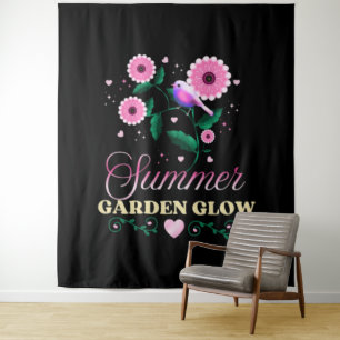 Tenture Lumière de jardin d'été Fleur botanique Cottageco