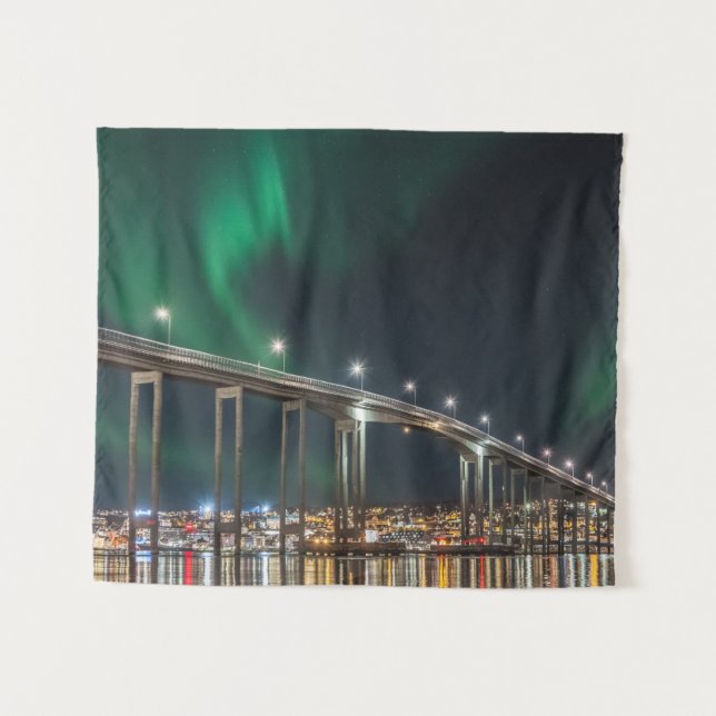 Tenture Lumières du Nord du Tromso (Devant (Horizontal))