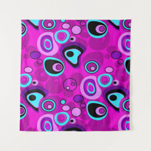 Tenture Lumineuse, abstraite, Magenta