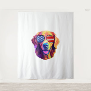 Tenture Lunettes de soleil du drapeau américain de l'amira