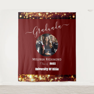 Tenture Luxe Burgandy Photo Elégant Diplômé Espagnol