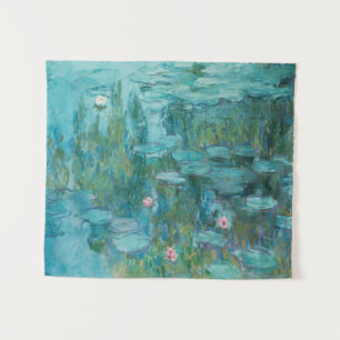 Tenture Lys à eau, Peinture à l'huile d'art, Claude Monet