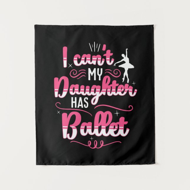 Tenture Ma fille a la danse de ballet (Devant)