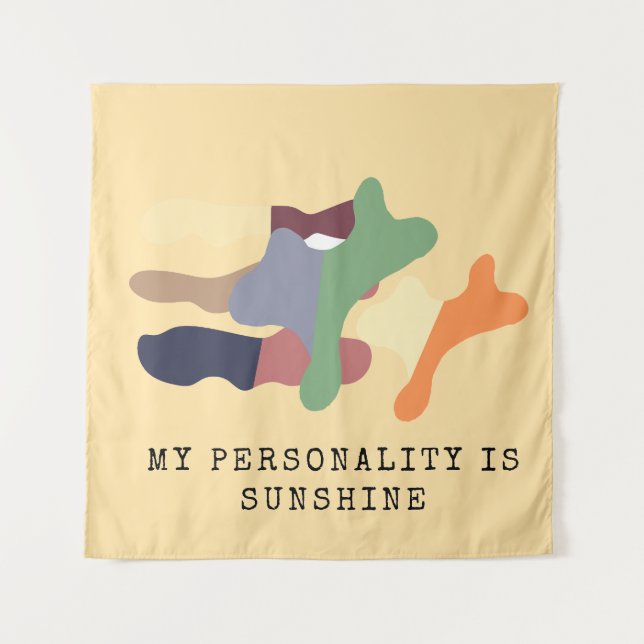 Tenture Ma personnalité est Sunshine (Devant)