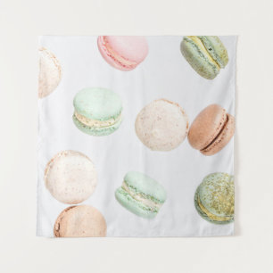 Tenture Macarons colorés : Doux Motif en chute.