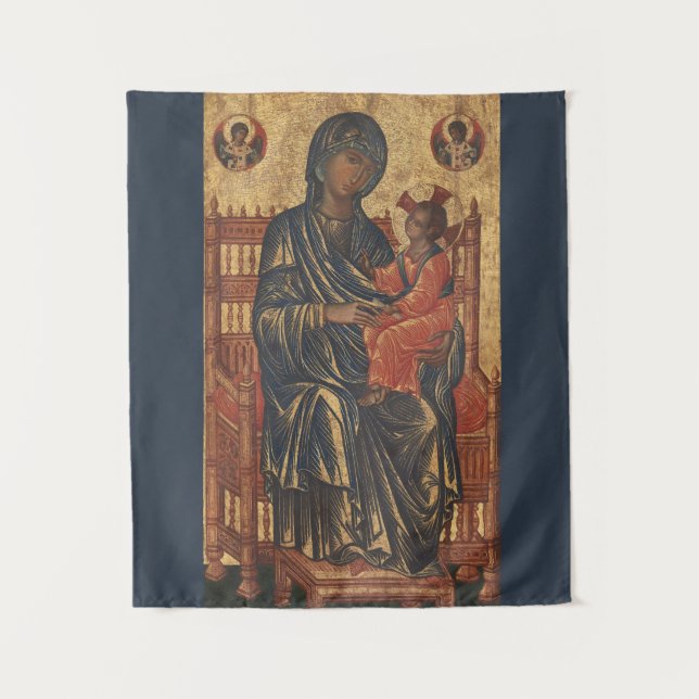 Tenture Madone et Enfant l Orthodoxe l Catholique l Église (Devant)