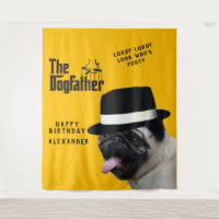 Mafia 40ème 🐾 Anniversaire Dogfather Mobster Drôl