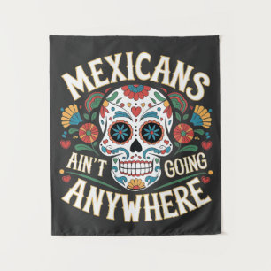 Tenture MAGA Mexicains ne vont nulle part dans le crâne de