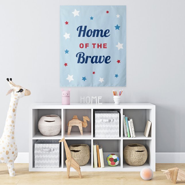 Tenture Maison des Étoiles Patriotiques Braves (Créateur téléchargé)