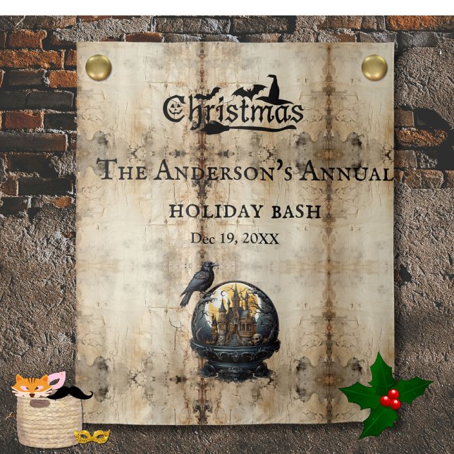 Tenture Maison gothique Fête de Noël fond d'écran (Créateur téléchargé)