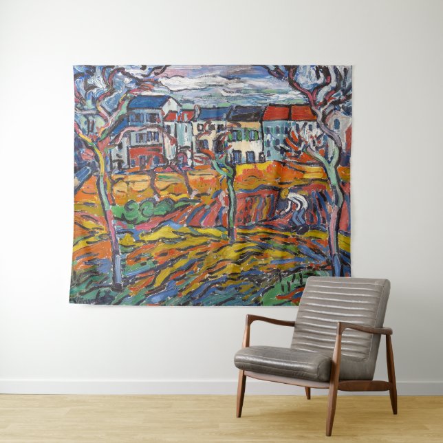 Tenture Maisons à Chatou | Maurice de Vlaminck | (En situation (horizontale))