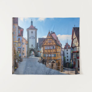 Tenture Maisons colorées à Rothenburg, Allemagne