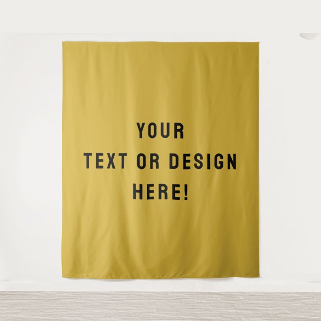 Tenture Make It Yours – Custom Metallic Gold Tapestry (Devant)