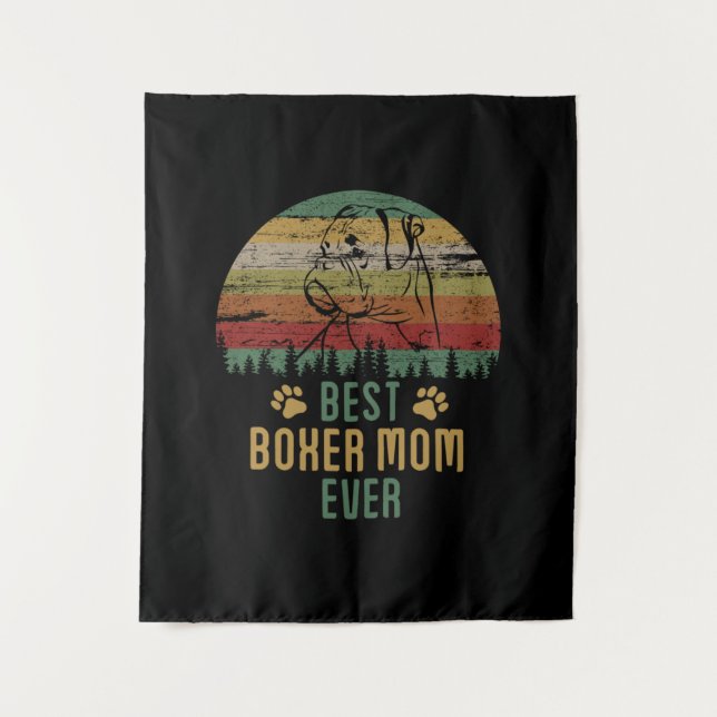 Tenture Maman de boxer (Devant)