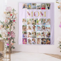 Maman Floral Letters 30 Vertical Photo Collage Lil