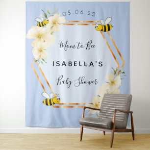 Tenture Maman future abeille shower abeilles bourdonnantes
