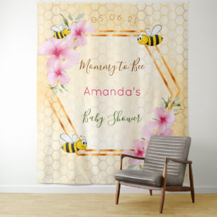 Tenture Maman future abeille shower de bébé abeilles ruche