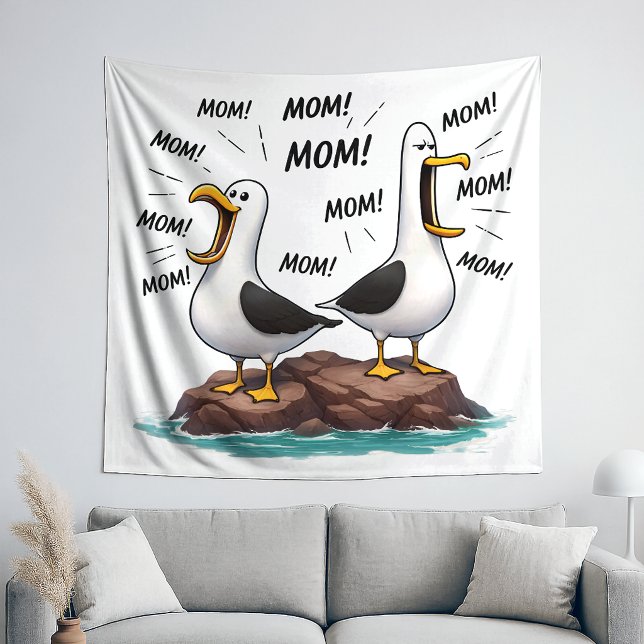 Tenture Maman Mouette Drôle Personnalisé (Créateur téléchargé)