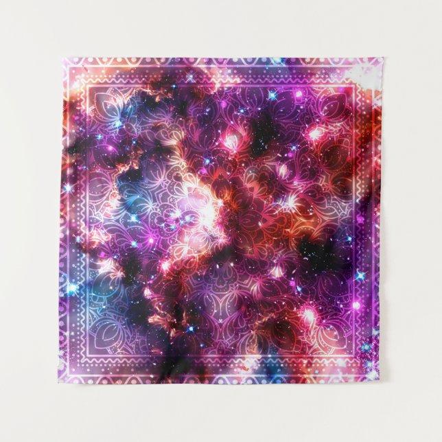 Tenture Mandala cosmique #12 (Devant)