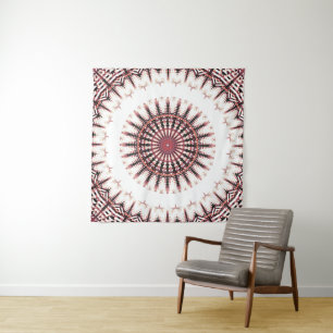 Tenture Mandala d'onde sonore à spectre inversé
