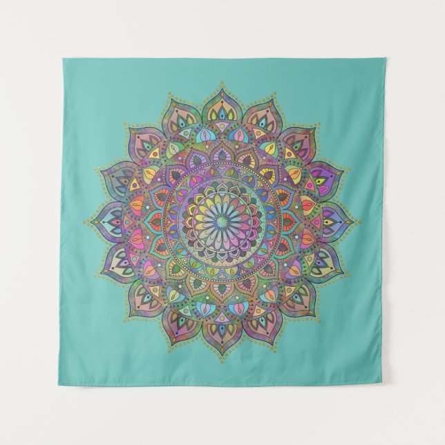 Tenture Mandala Inde Style 1 (Devant)