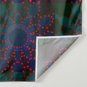 Tenture Mandala Lines Red Black Rose