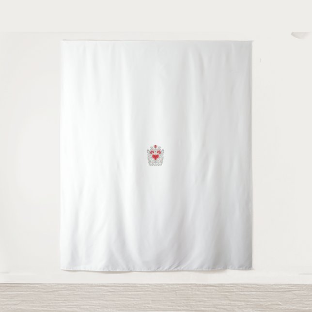 Tenture Mandala papillon floral | Design d'art Boho pourpr (Devant)