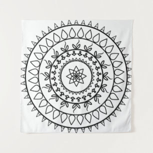 Tenture Mandala tatala cercle spirituel