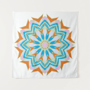 Tenture mandala vintage, mandala floral. Mandala oriental.