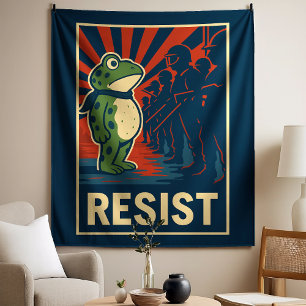 Tenture Manifestation de la Grenouille de Portland