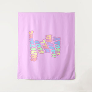 Tenture Manifestation, Rose, Preppy, Bonnes choses
