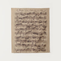 Manuscrit Bach Musique Feuille Antique