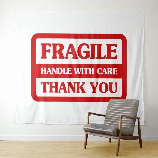 Tenture Manutention fragile avec soin (En situation (horizontale))