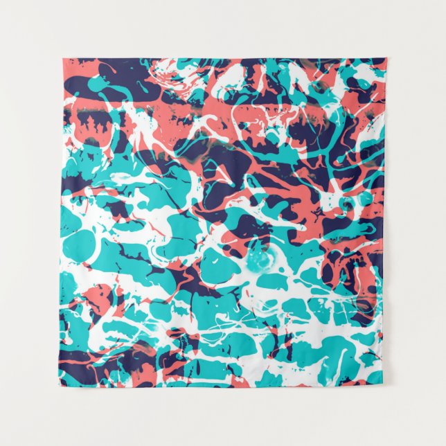 Tenture Marbled paper art background, with bright and pret (Devant)
