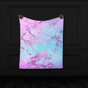 Tenture Marbre Chic Fond violet et bleu Glitzy Glam