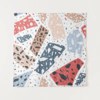 Marbre sol Terrazzo sans couture motif dessinée à 