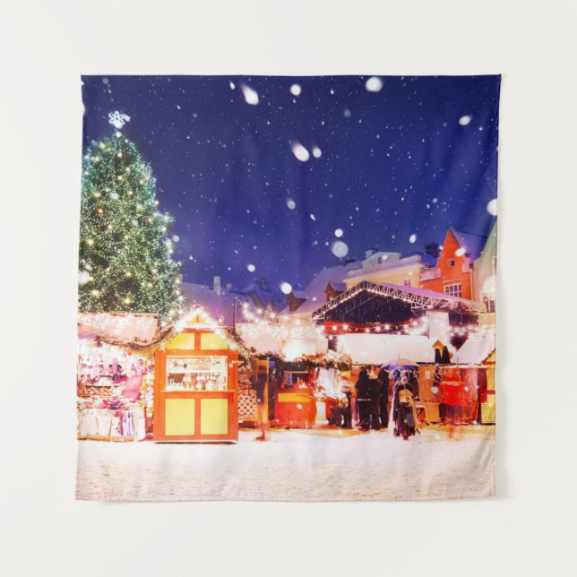 Tenture Marché de Noël de Tallinn.  (Devant)