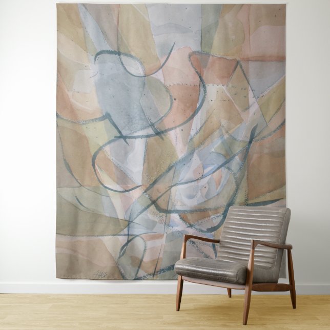 Tenture Marcheur à main (En situation)