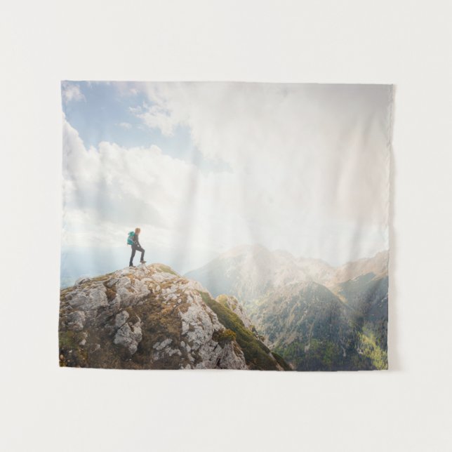 Tenture Marcheur de montagne (Devant (Horizontal))