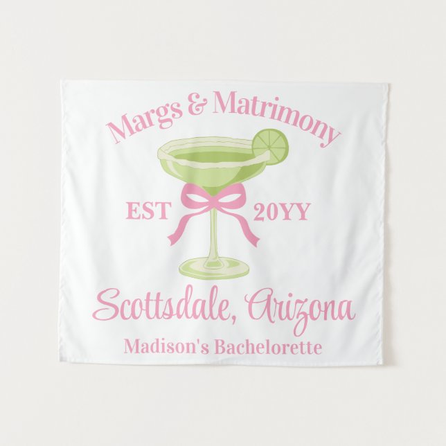 Tenture Marges et mariage Bachelorette Party Contexte (Devant (Horizontal))