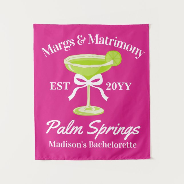 Tenture Marges et mariage Bachelorette Party Contexte (Devant)