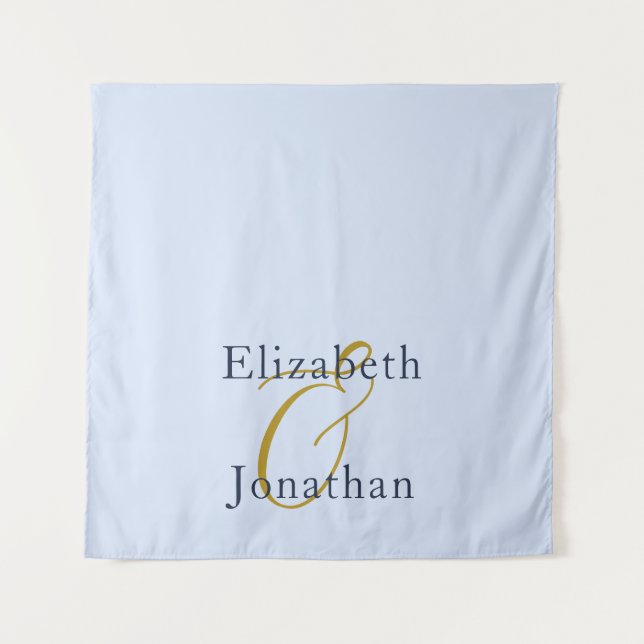 Tenture Mariage bleu opulent (Devant)