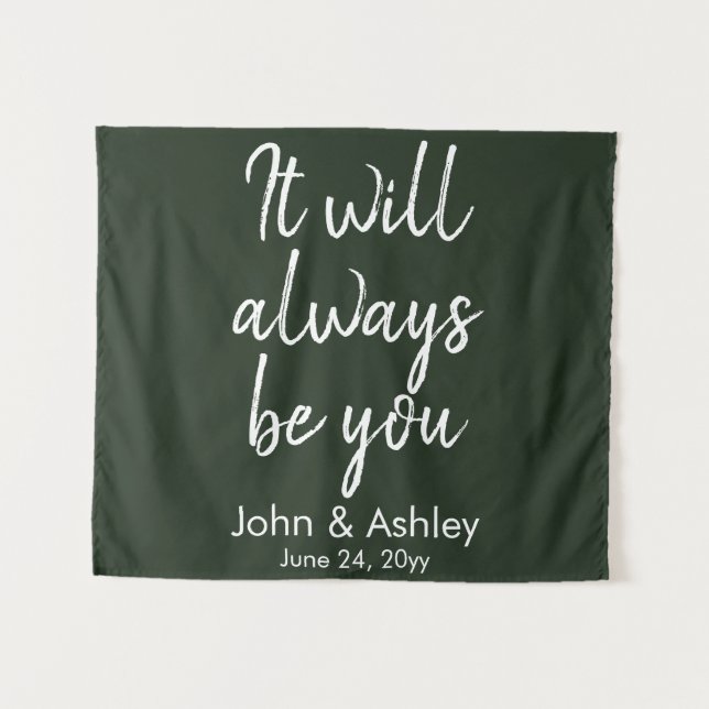 Tenture Mariage campagnard arrière-plan Réception Chasseur (Devant (Horizontal))