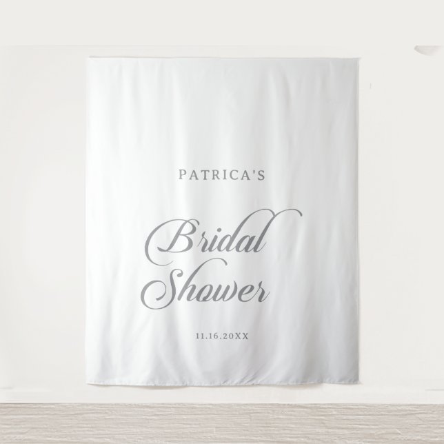 Tenture Mariage Chic Calligraphie Enterrement de Vie de Je (Devant)