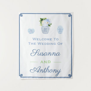 Tenture Mariage Chinoiserie Bienvenue Arrière - plan virtu